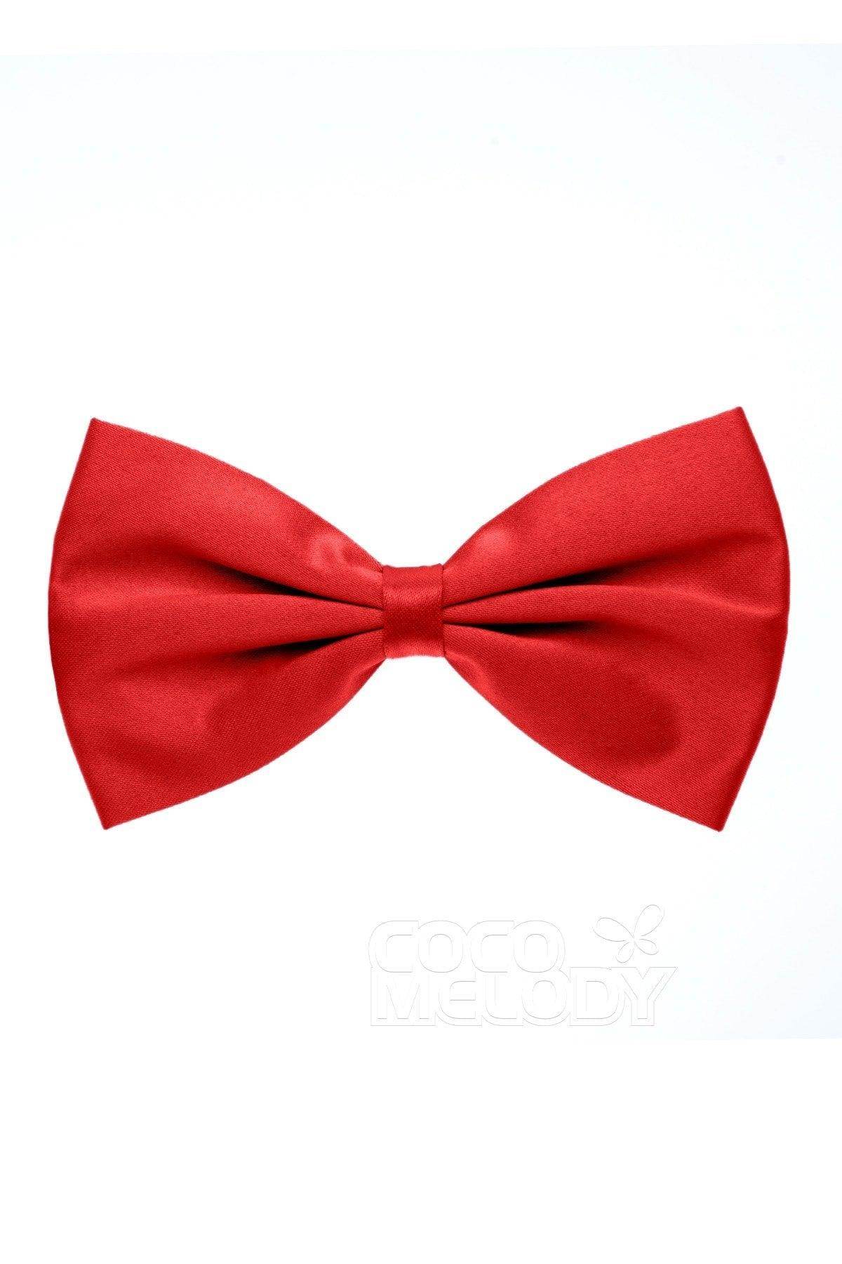 Men's Elastic Silk Like Satin Bow Ties CZ170017 - COCOMELODY